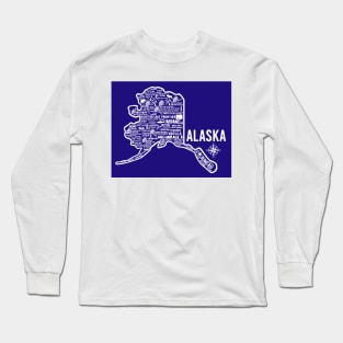 Alaska Map Long Sleeve T-Shirt